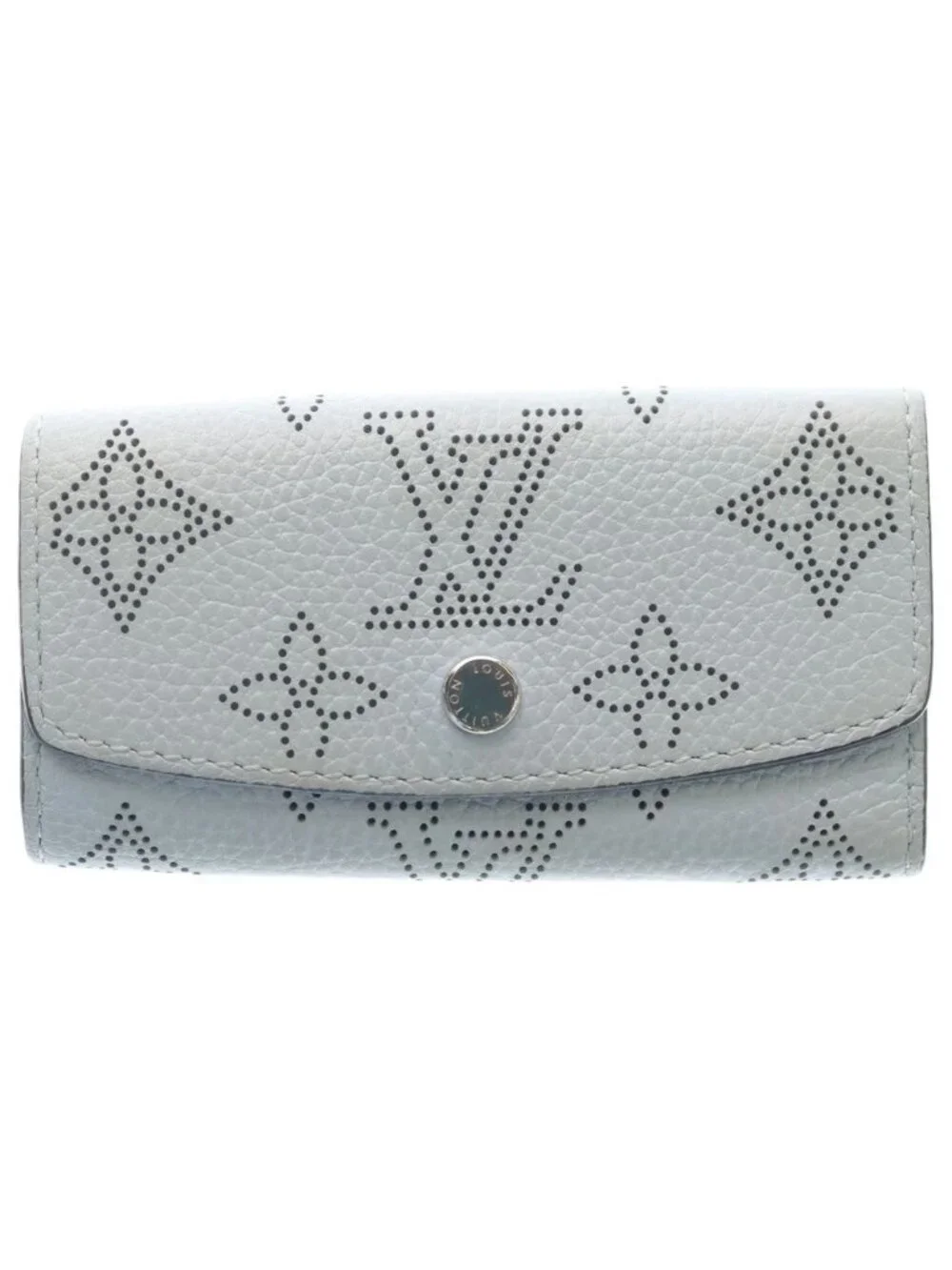 Louis Vuitton Monogram Mahina Multicles 4 Key Case Ice Blue Key Holder